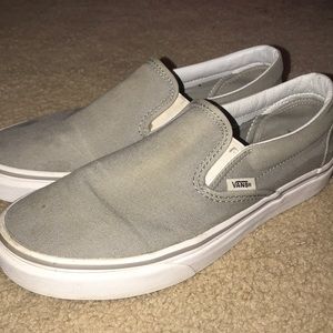grey slip on vans womens